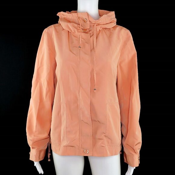 St John Cowl Neck Zip Front Lightweight Jacket - Picture 1 of 4